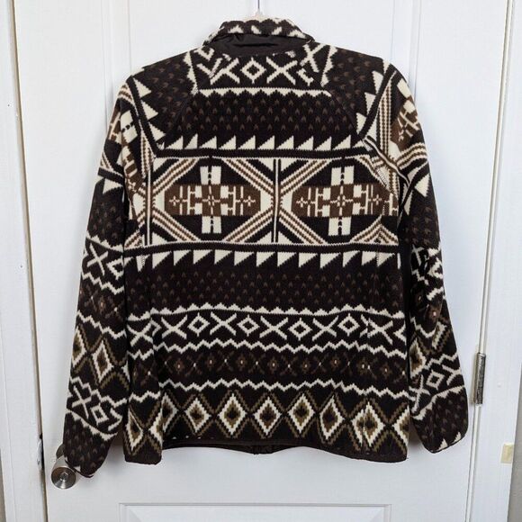 LRL | Brown Geometric Hybrid Jacket Size XL - Picture 2 of 9